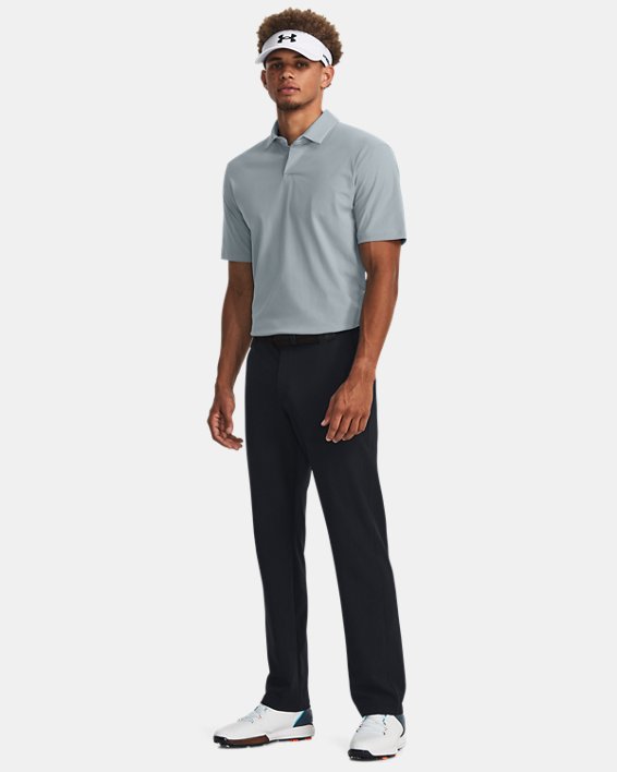 Men's UA Luxe Polo in Blue image number 2